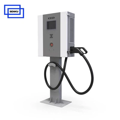 40KW Seviye 3 Kamuya Açık Elektrikli Araç PHEV COMBO CCS2 CHADEMO EV Şarj İstasyonu